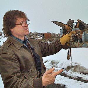 Jim Nelson falconry hoodmaker